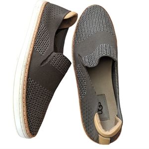 UGG Sammy Womens Slate Gray Knit Slip On Shoe Comfort Flats 1016756 Size 8.5